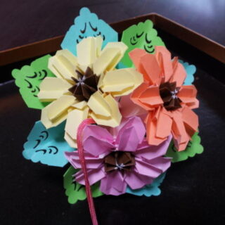 ジニアのブーケ Funa Origami